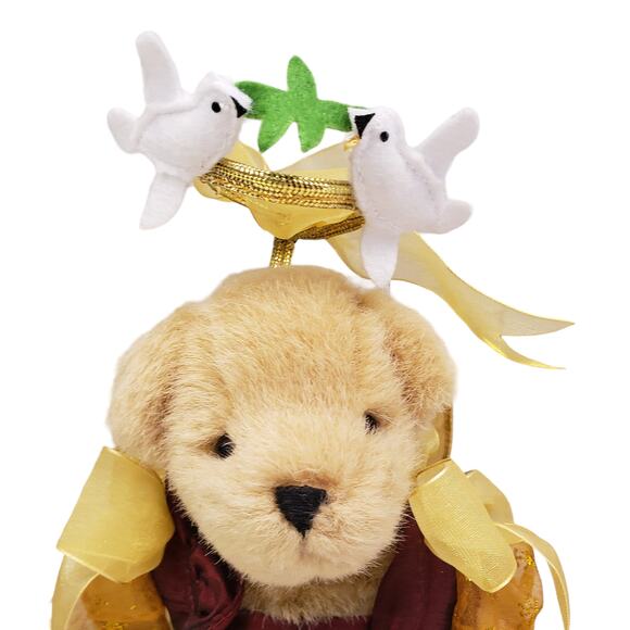 Vintage Muffy VanderBear Peace on Earth Italian Renaissance Angel 2009 w Stand - Picture 4 of 12